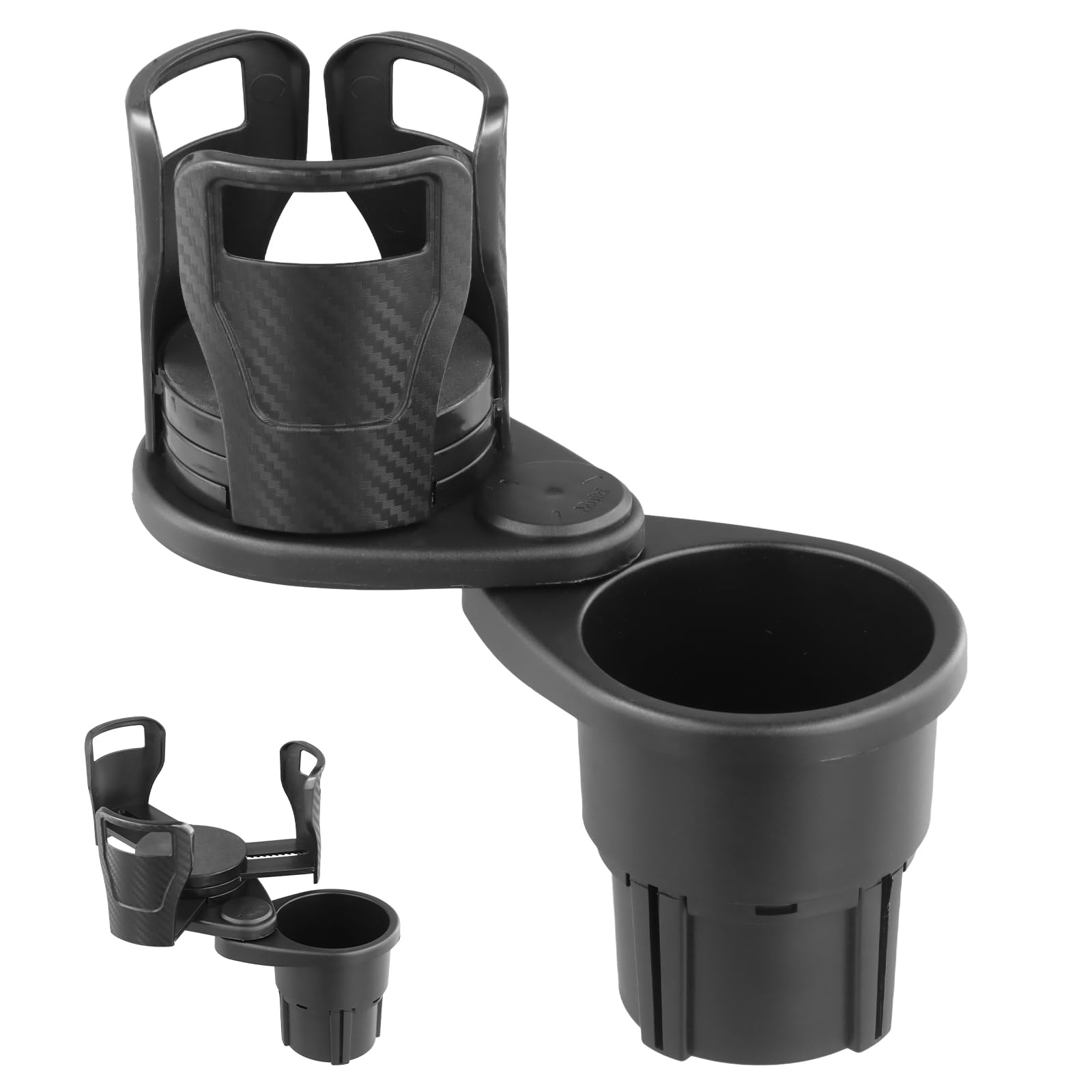 Auto Getränkehalter, Becherhalter Auto mit Verstellbarer Boden, 2 in 1 Multifunktion Auto Flaschenhalter, 360° Drehbar Getränke Halterung für Auto Auto Getränkehalter, Becherhalter Auto mit Verstellbarer Boden, 2 in 1 Multifunktion Auto Flaschenhalter, 360° Drehbar Getränke Halterung für Auto von Rapidbok