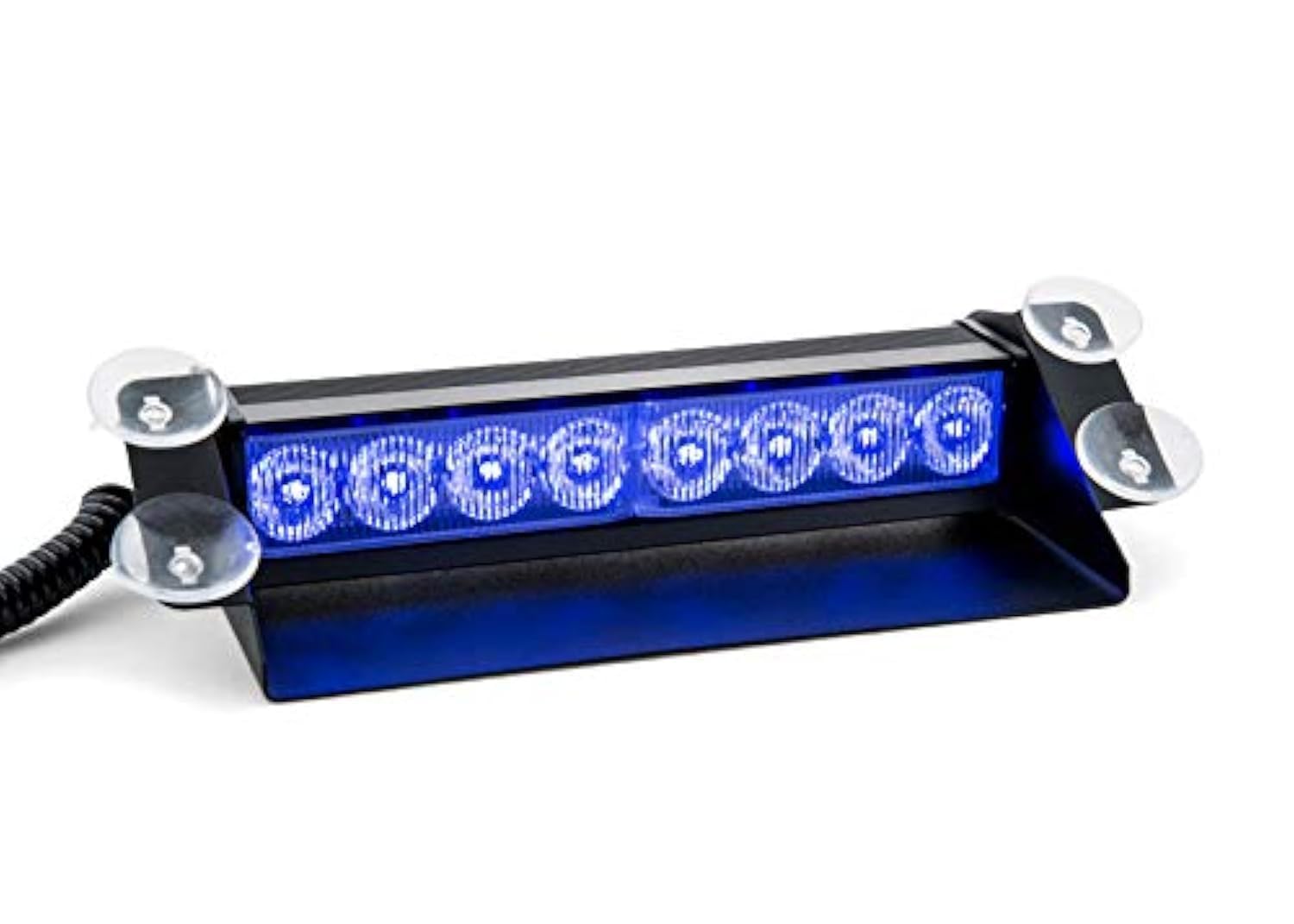 Raptors LED Technik Frontblitzer Shark 8W Scheibenblitzer für Show Cars | Scheibenblitzer 12V | Dash Light | Fake Polizei | Kennleuchte | Fake Blaulicht (Blau) von Raptors LED Technik