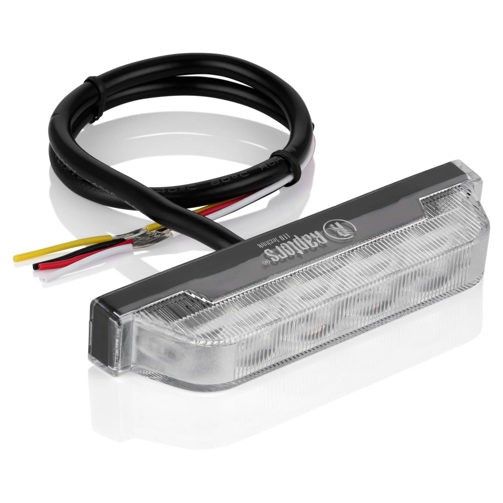 Raptors LED Technik Slim LED Frontblitzer | ECE R65 Zulassung Extrem flach 1,2cm | Warnleuchte für Einsatzfahrzeuge oder Baufahrzeuge (Orange, 4-LED) von Raptors LED Technik