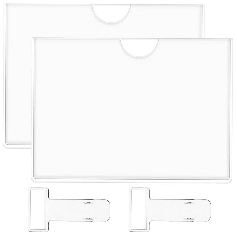 Raxfekro 4 Stück 22.5 * 15.5cm Parkscheinhalter WindschutzscheibeAuto Parkschein Clip Windschutzscheibe Parkausweis Halter Etikettenhalter Selbstklebend Parkausweis Halterung für Auto von Raxfekro