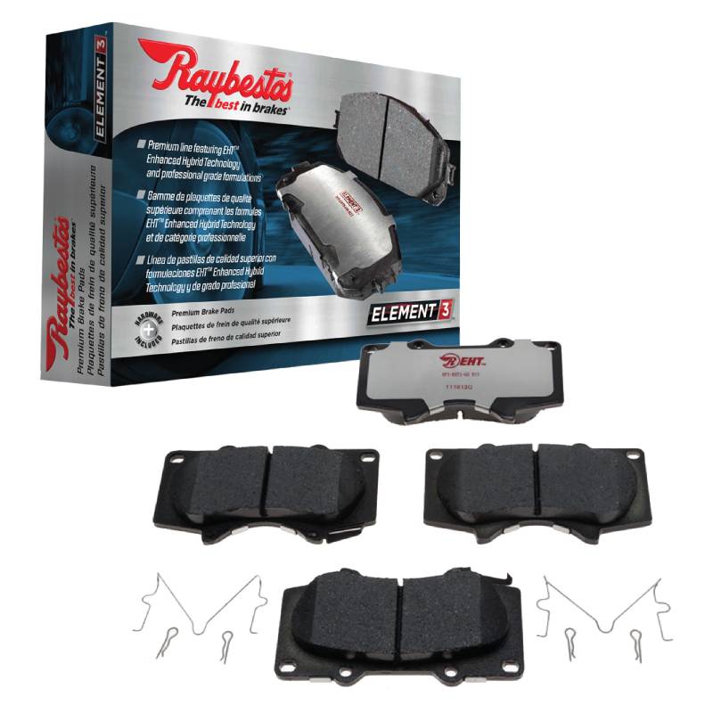 Raybestos Element3 Automotive Ersatz-Bremsbelagsatz hinten für Select Mazda CX-5, 2016-2018 Mazda CX-3 (EHT1624H) von Raybestos