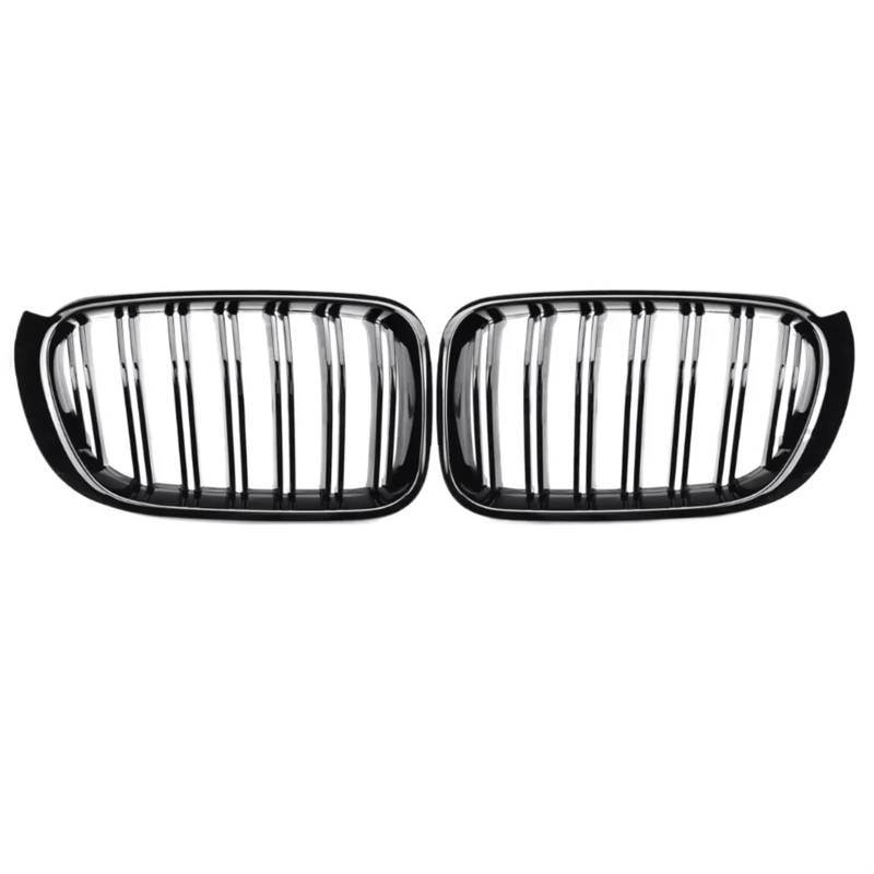 Frontgrill 1 Paar Auto Doppel Linie Sport Grill Glänzend Schwarz Abdeckung Für X3 X4 F25 F26 2014 2015 2016 2017 Front Stoßstange Niere Racing Grille Front Nieren Kühlergrill von Rdtnvc