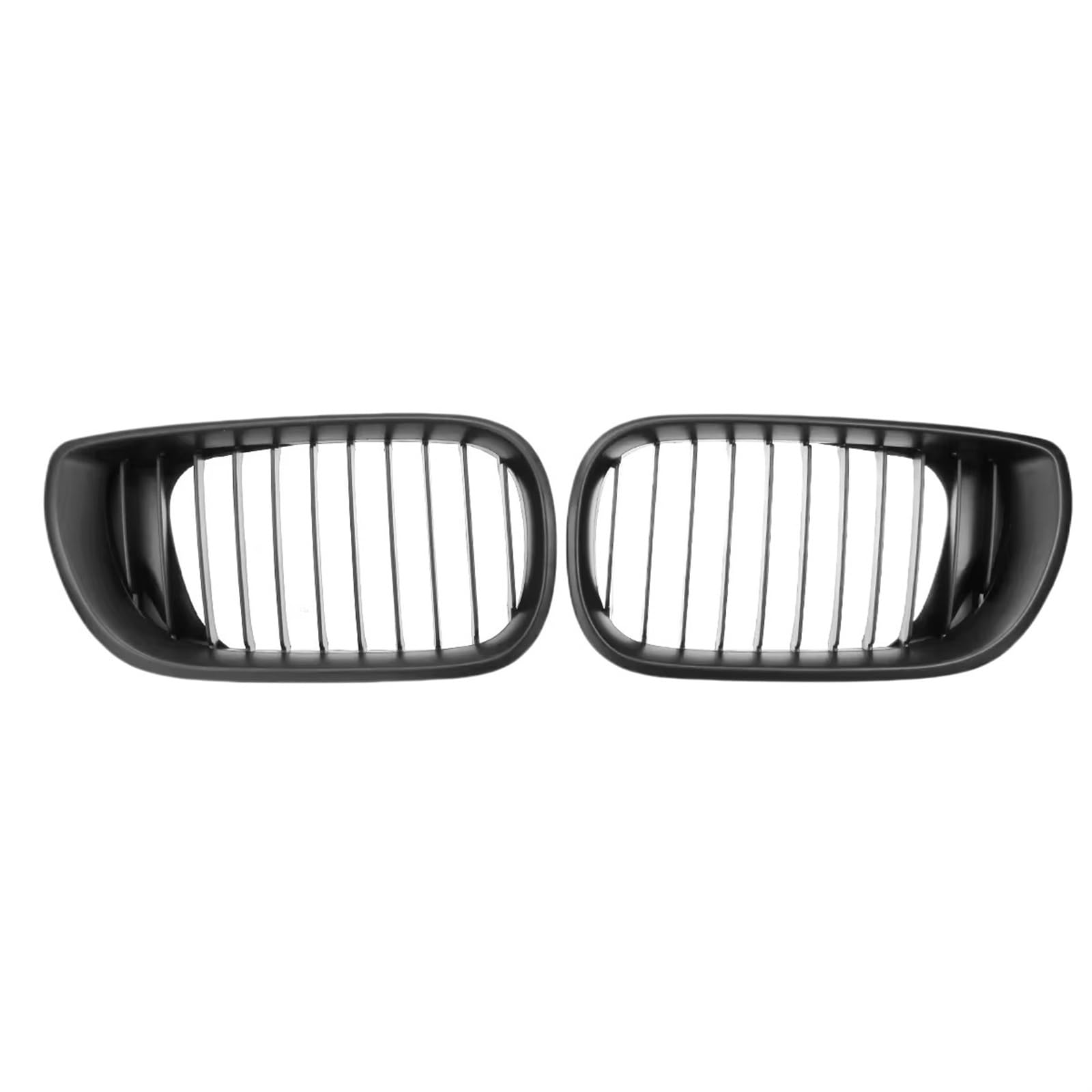 Frontgrill 1 Paar Einzellamellen-Nierengrill-Auto-Frontstoßstangen-Renngrill Für 3er-Serie E46 Limousine 4-Türer 320i 350i 2002 2003 2004 2005 Front Nieren Kühlergrill(Matt-schwarz) von Rdtnvc