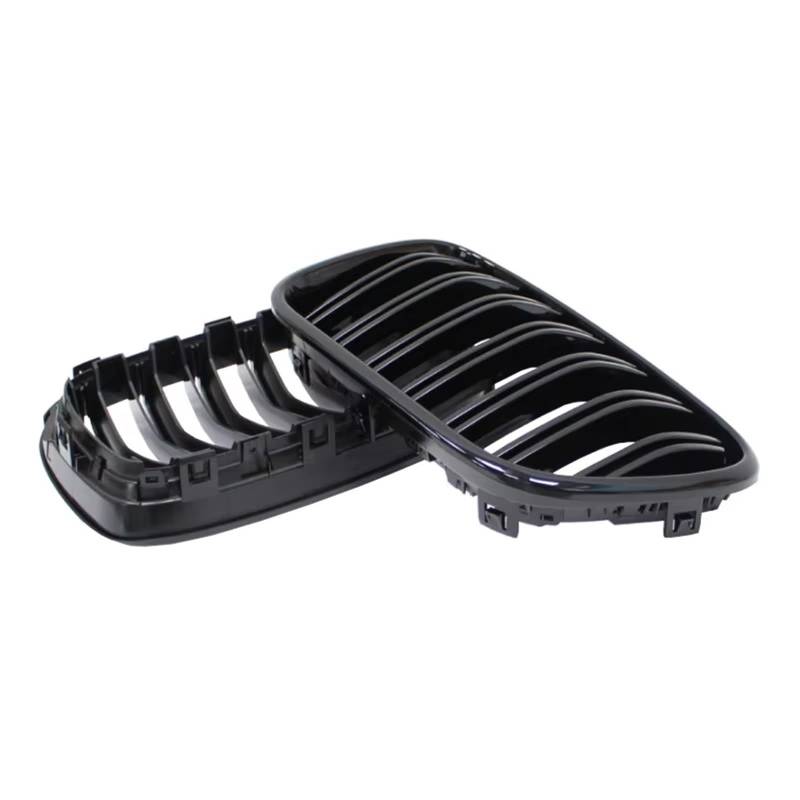 Frontgrill 1 Paar Frontnierengitter Matt Glänzend Schwarz Für X3 F25 2010 2011 2012 2013 Ersatz-Racing-Autoscooter-Styling Front Nieren Kühlergrill(Gloss Black) von Rdtnvc
