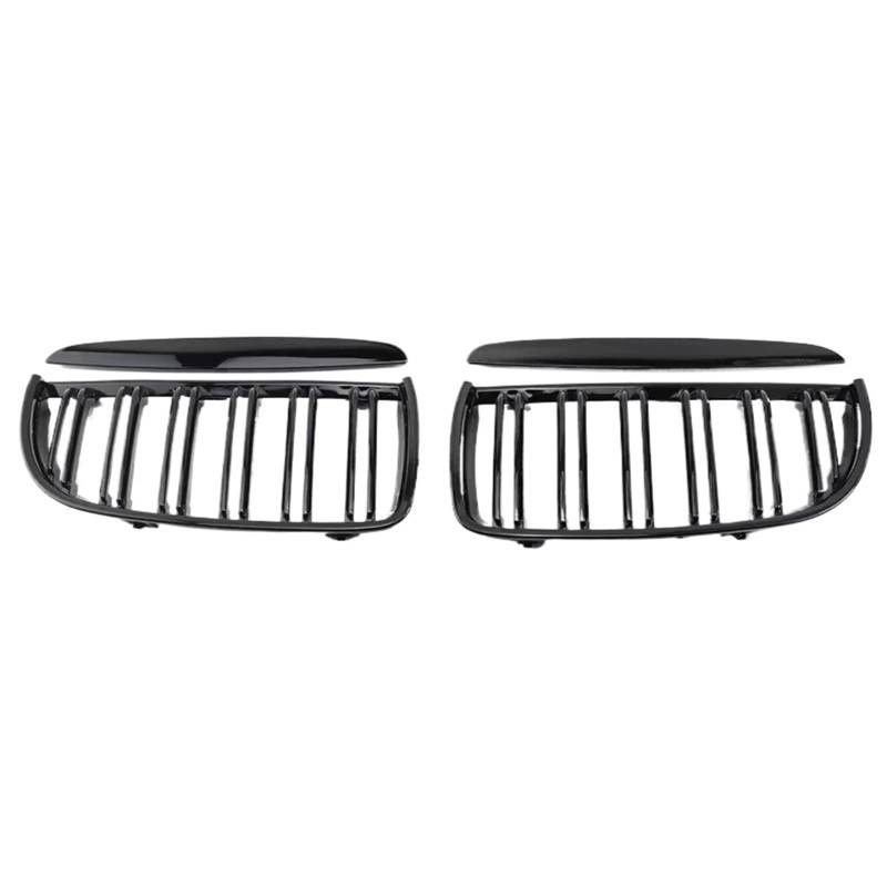 Frontgrill 1 Paar Vorderer Doppellamellen-Sport-Nierengrill Für E90 E91 4-Türer 2005 2006 2007 2008 Front Nieren Kühlergrill(Double Line Black) von Rdtnvc