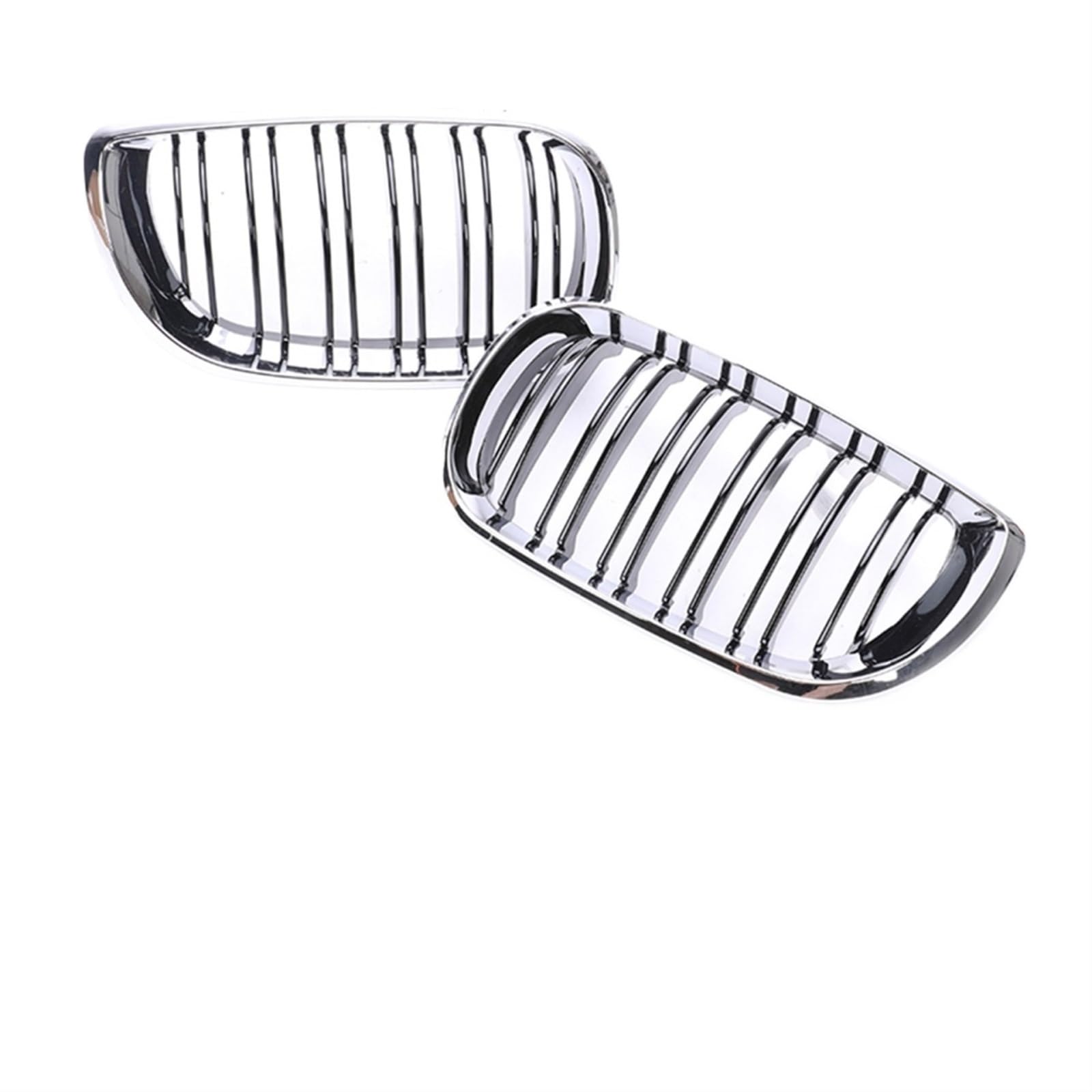 Frontgrill 2/4 Türen Grill Für 3er E46 2002 2003 2004 2005 Frontstoßstange Niere Armaturenbrett Air Center Racing Schwarz Chrom Grill Haube Teile Front Nieren Kühlergrill(4-Chrome Black 02-05) von Rdtnvc