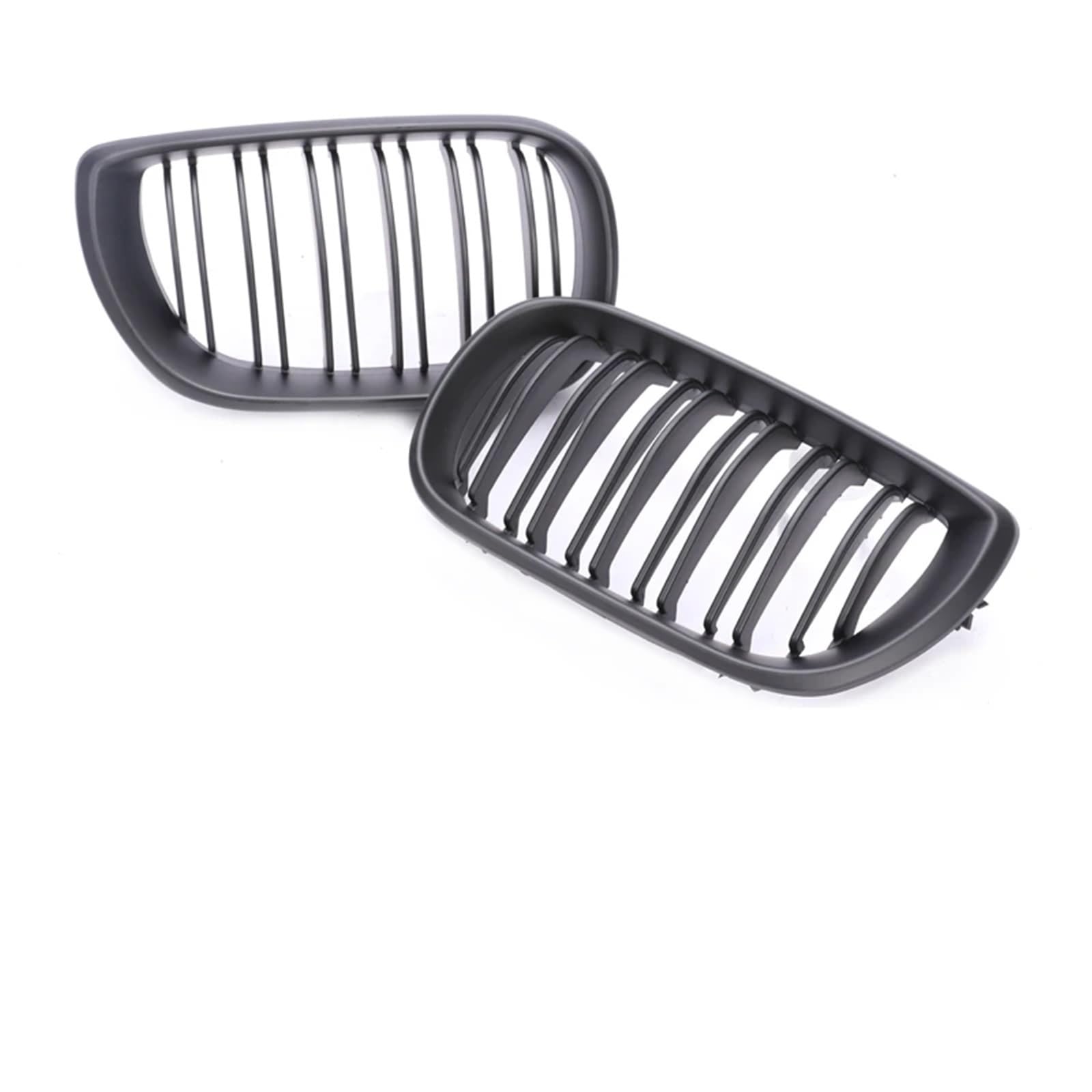 Frontgrill 2/4 Türen Grill Für 3er E46 2002 2003 2004 2005 Frontstoßstange Niere Armaturenbrett Air Center Racing Schwarz Chrom Grill Haube Teile Front Nieren Kühlergrill(4-dual Matte 02-05) von Rdtnvc