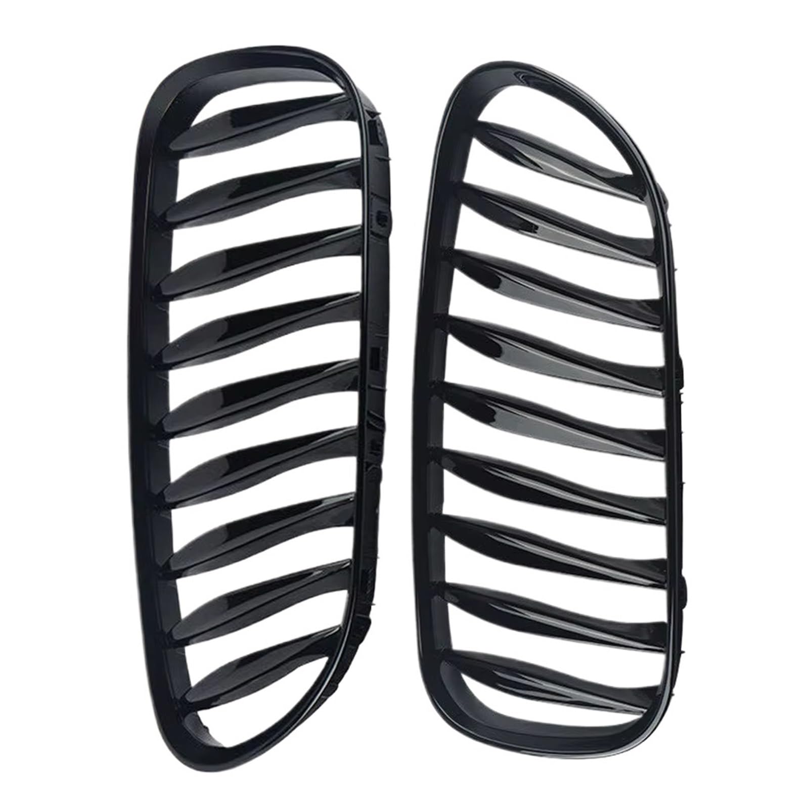 Frontgrill 2 Stück Frontstoßstange Nierengitter Haube Racing Grills Glänzend/Mattschwarz 51117117757 51117117758 Für Z4 E85 E86 Coupe 2003–2008 Front Nieren Kühlergrill(Gloss Black) von Rdtnvc
