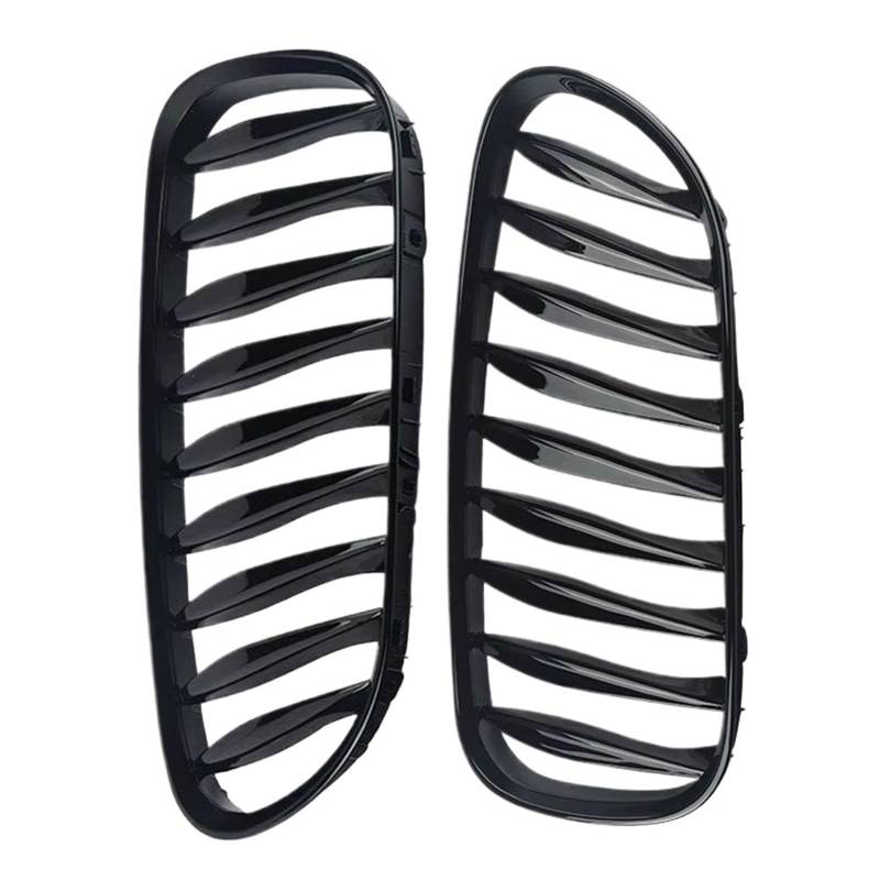 Frontgrill 2 Stück Frontstoßstange Nierengitter Haube Racing Grills Glänzend/Mattschwarz 51117117757 51117117758 Für Z4 E85 E86 Coupe 2003–2008 Front Nieren Kühlergrill(Gloss Black) von Rdtnvc