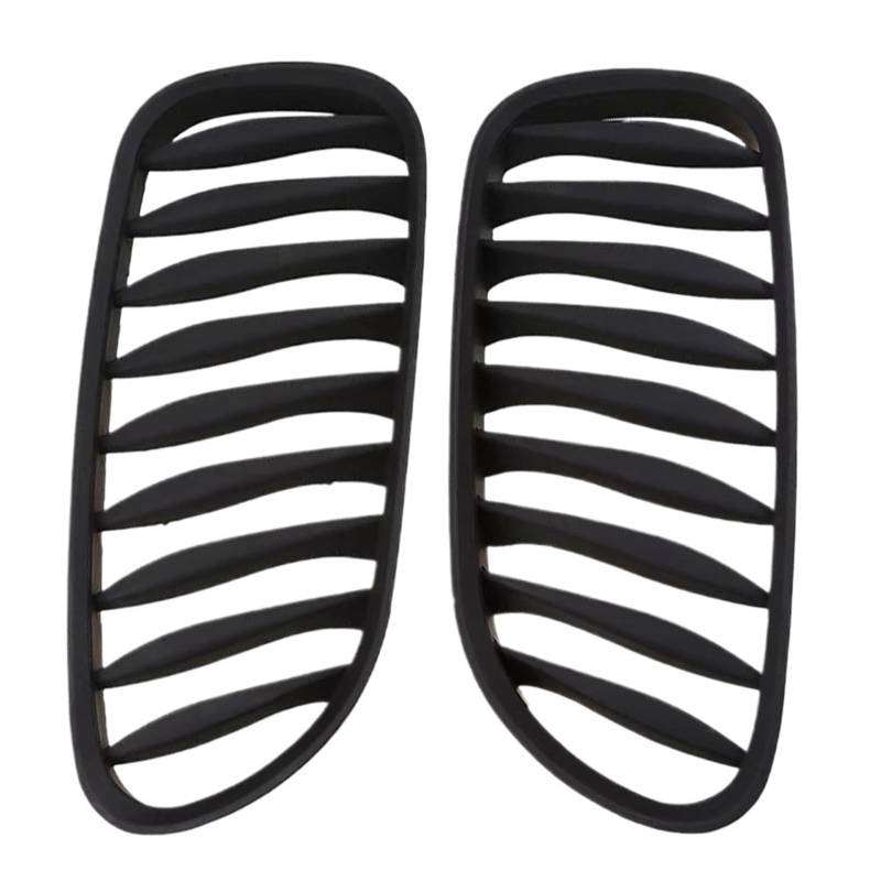 Frontgrill 2 Stück Frontstoßstange Nierengitter Haube Racing Grills Glänzend/Mattschwarz 51117117757 51117117758 Für Z4 E85 E86 Coupe 2003–2008 Front Nieren Kühlergrill(Matt-schwarz) von Rdtnvc