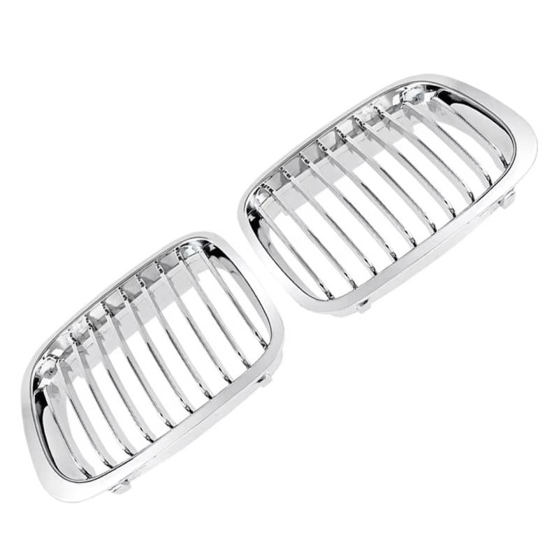 Frontgrill 2-teiliger Chrom-Fronthauben-Nierengrill Für 1998 1999 2000 2001 E46 320I 323I 325I 328I 330I 4-türige Limousine 51138208489 51138208490 Front Nieren Kühlergrill von Rdtnvc