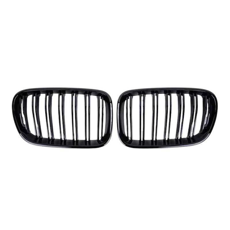 Frontgrill 2-teiliges Racing-Grill-Glanzschwarz-Auto-Frontstoßstangengitter Nierengitter-Zubehör Ersatz Für X3 F25 2011 2012 2013 Front Nieren Kühlergrill(Gloss Black) von Rdtnvc