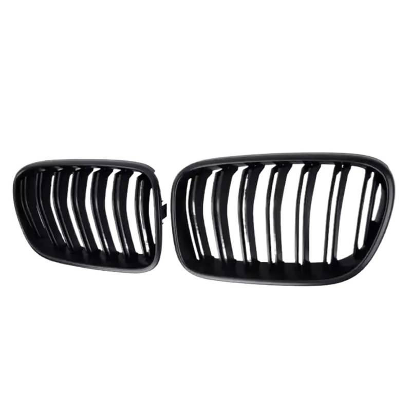 Frontgrill 2-teiliges Racing-Grill-Glanzschwarz-Auto-Frontstoßstangengitter Nierengitter-Zubehör Ersatz Für X3 F25 2011 2012 2013 Front Nieren Kühlergrill(Matt-schwarz) von Rdtnvc