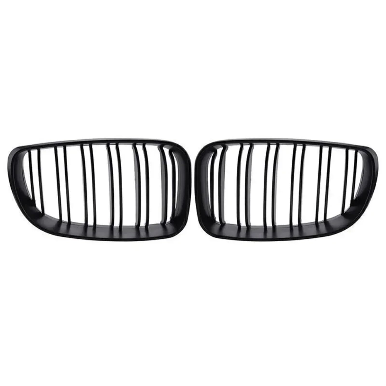 Frontgrill 2X Glänzend Schwarze Vordere Nieren-Renngrills Für 1er E81 E82 E87 E88 2007 2008 2009 2010 2011 Mattschwarzer Doppelstoßstangengrill Front Nieren Kühlergrill(Matt-schwarz) von Rdtnvc