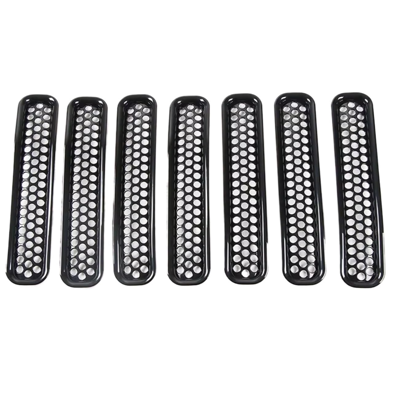 Frontgrill 7-teiliges Wabengitter-Frontgrill-Einsatz-Set Für Jeep Für Wrangler TJ Für Unlimited 1997 1998 1999 2000 2001 2002 2003 2004 2005 2006 Front Nieren Kühlergrill Frontgrill 7-teiliges Wabengitter-Frontgrill-Einsatz-Set Für Jeep Für Wrangler TJ Für Unlimited 1997 1998 1999 2000 2001 2002 2003 2004 2005 2006 Front Nieren Kühlergrill von Rdtnvc