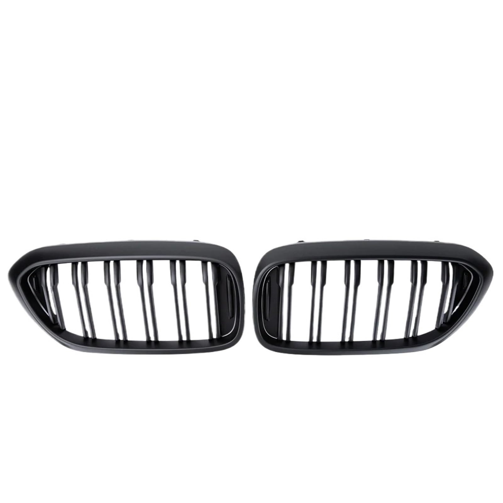 Frontgrill ABS-Doppellamellen, Glänzend Schwarz, Vorderer Nierengrill Für 5er G30 G38 525I 530I 540I 550I 2017 2018 2019 2020 Autozubehör Front Nieren Kühlergrill(Matt-schwarz) von Rdtnvc