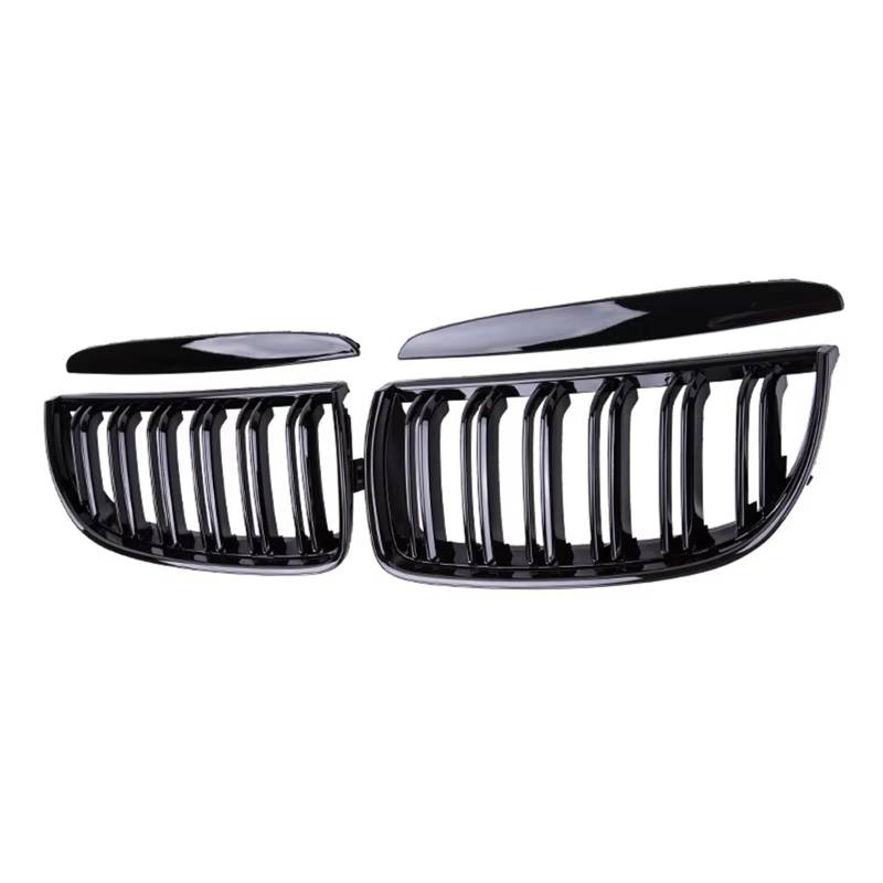 Frontgrill ABS-Grill Racing-Grill Glänzend Schwarz Auto-Frontstoßstangengitter Für E90 E91 3er-Serie 323I 328I 335I 330I 325I 2005 2006 2007 2008 Front Nieren Kühlergrill(Gloss Black) von Rdtnvc