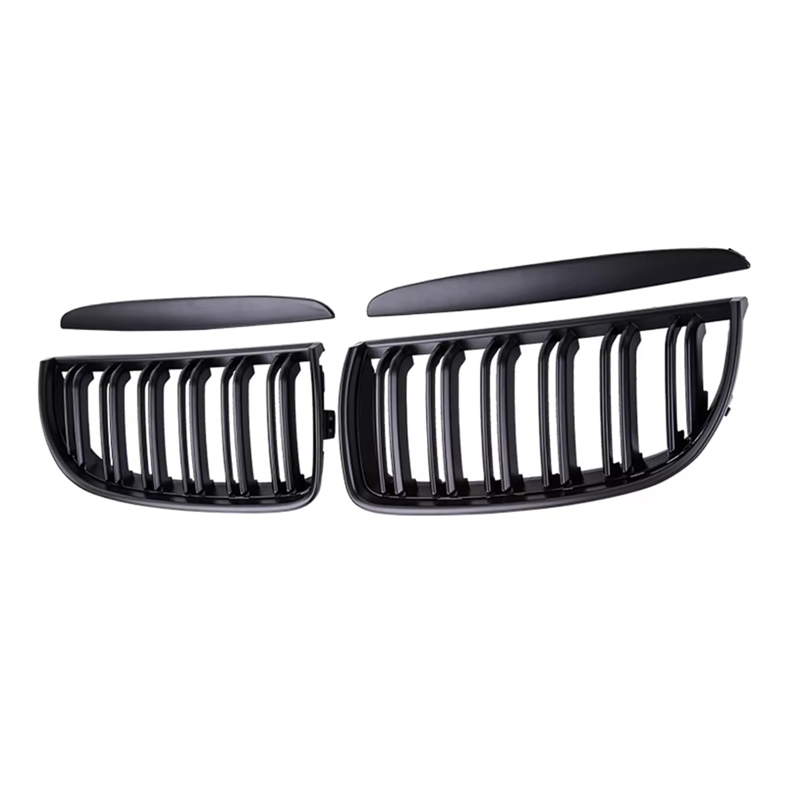 Frontgrill ABS-Grill Racing-Grill Glänzend Schwarz Auto-Frontstoßstangengitter Für E90 E91 3er-Serie 323I 328I 335I 330I 325I 2005 2006 2007 2008 Front Nieren Kühlergrill(Matt-schwarz) von Rdtnvc