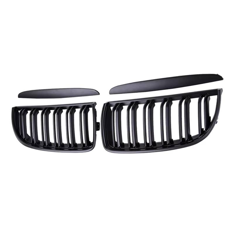 Frontgrill ABS-Grill Racing-Grill Glänzend Schwarz Auto-Frontstoßstangengitter Für E90 E91 3er-Serie 323I 328I 335I 330I 325I 2005 2006 2007 2008 Front Nieren Kühlergrill(Matt-schwarz) von Rdtnvc