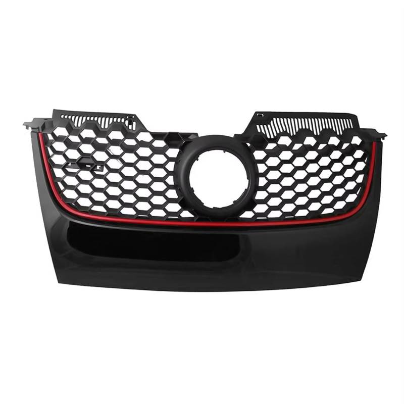 Frontgrill ABS-Stoßstangengrill, Fahrzeugbeschläge Rostfrei Rüttelfest Ersatz des Frontstoßstangengrills, Geeignet Für Golf 5 MK5 V Für GTI Front Nieren Kühlergrill von Rdtnvc