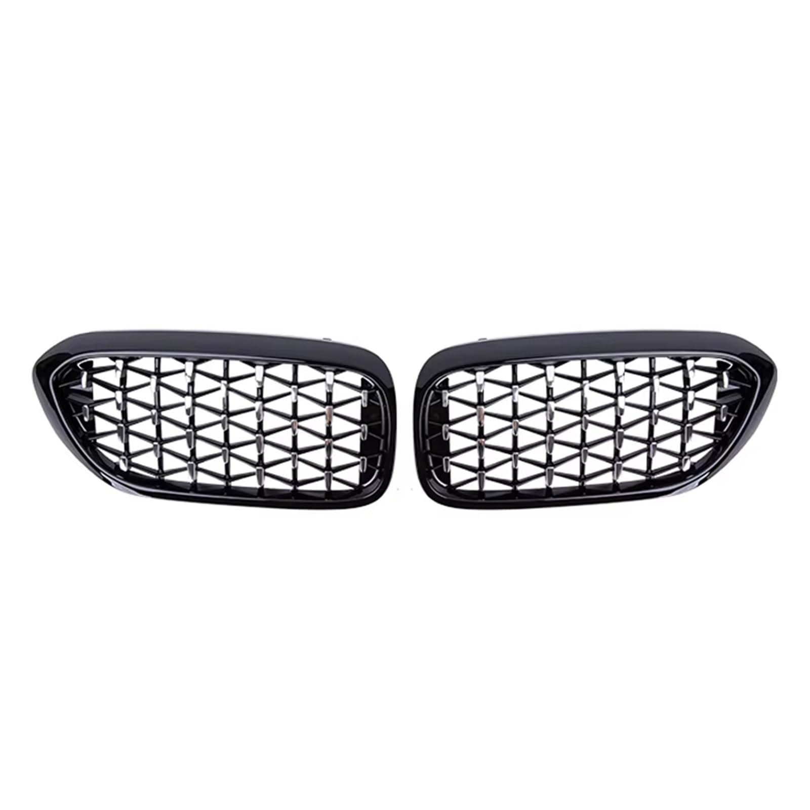 Frontgrill Auto Diamant Grills Für G30 G31 G38 5 Serie 525i 528i 530i 540i 2017 2018 2019 2020 Front Niere Grill Auto Styling Front Nieren Kühlergrill(Silver and Black) von Rdtnvc