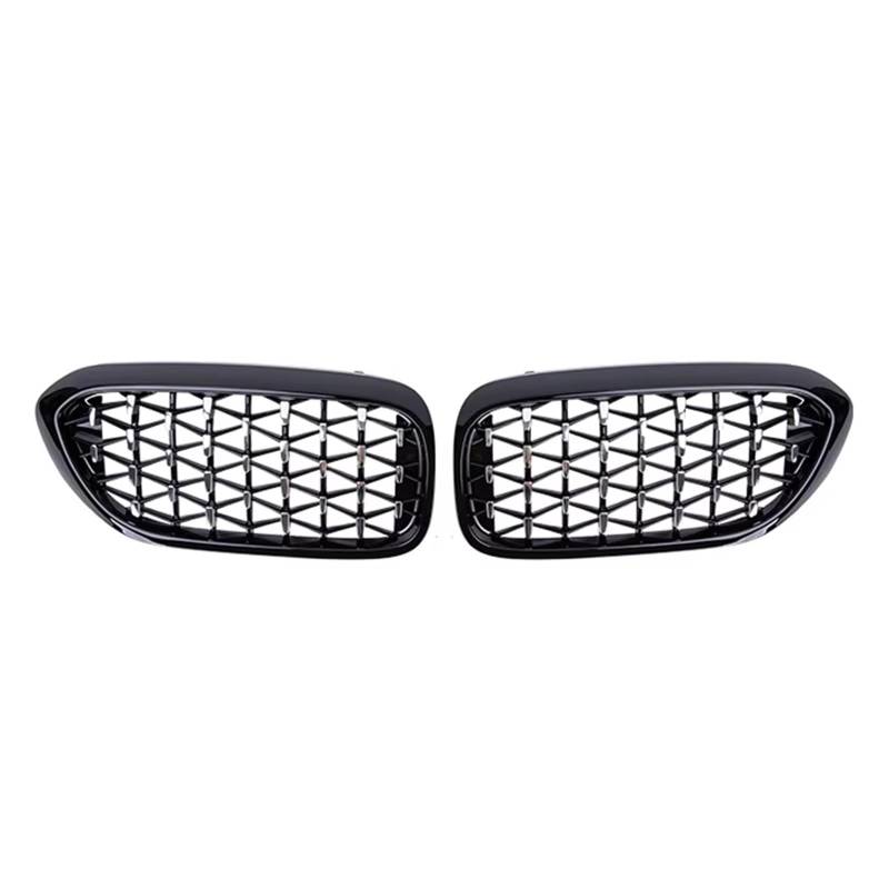 Frontgrill Auto Diamant Grills Für G30 G31 G38 5 Serie 525i 528i 530i 540i 2017 2018 2019 2020 Front Niere Grill Auto Styling Front Nieren Kühlergrill(Silver and Black) von Rdtnvc