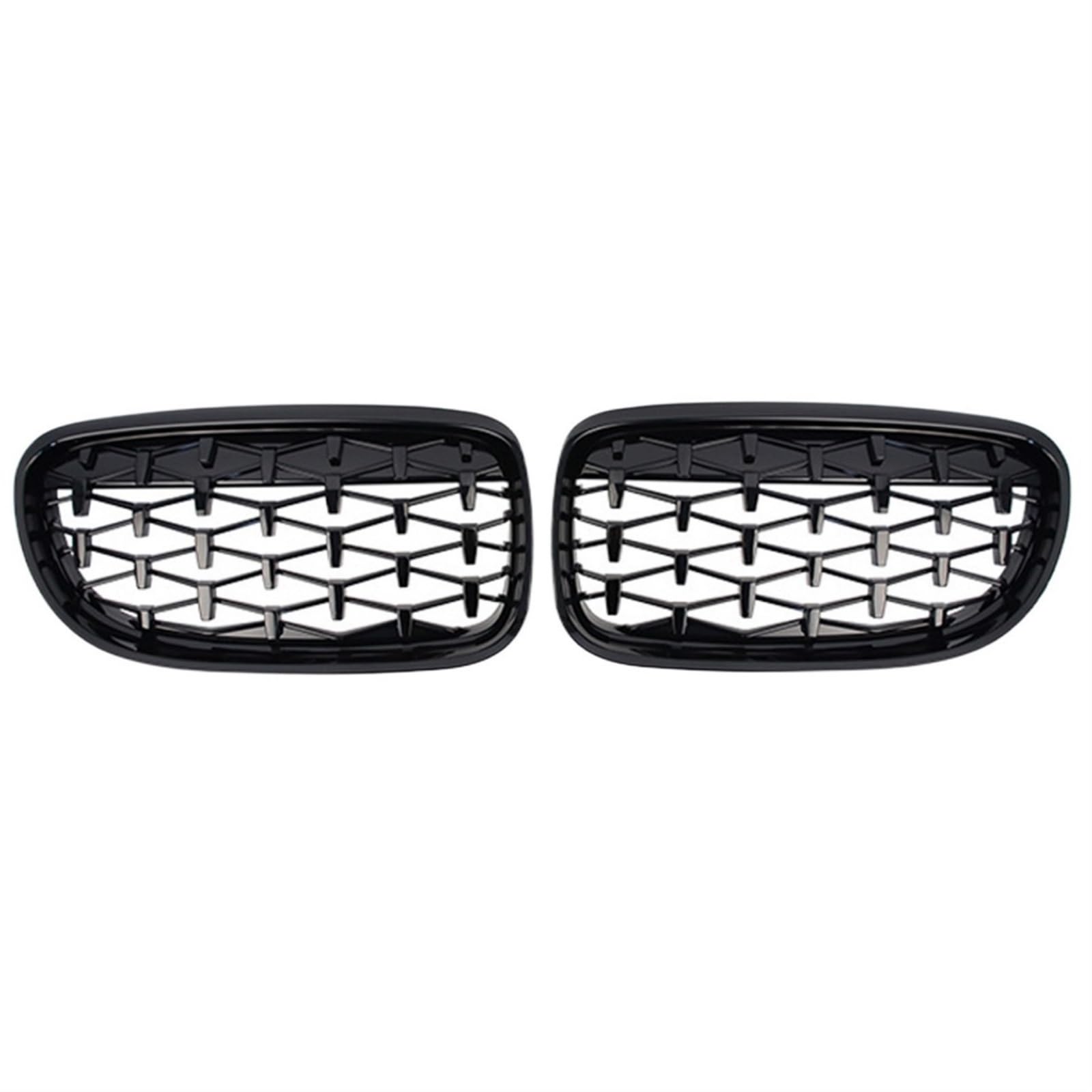 Frontgrill Auto Front Glanz Schwarz Grills Grille Sport Diamant Für E90 E91 Tuning 3 Serie 2005 2006 2007 2008 2009 2010 2011 2012 LCI Pre LCI Front Nieren Kühlergrill(09-12 GBlack) von Rdtnvc
