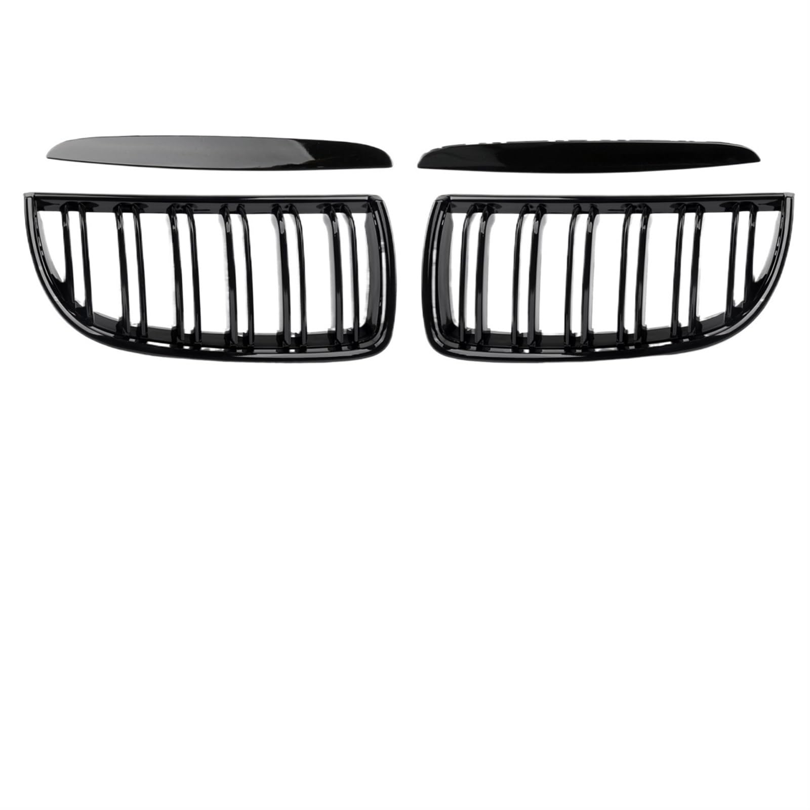 Frontgrill Auto Front Glanz Schwarz Grills Grille Sport Diamant Für E90 E91 Tuning 3 Serie 2005 2006 2007 2008 2009 2010 2011 2012 LCI PreLCI Front Nieren Kühlergrill(05-08 GB Dual Slat) von Rdtnvc