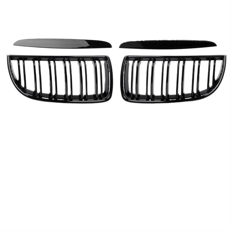 Frontgrill Auto Front Glanz Schwarz Grills Grille Sport Diamant Für E90 E91 Tuning 3 Serie 2005 2006 2007 2008 2009 2010 2011 2012 LCI PreLCI Front Nieren Kühlergrill(05-08 GB Dual Slat) von Rdtnvc