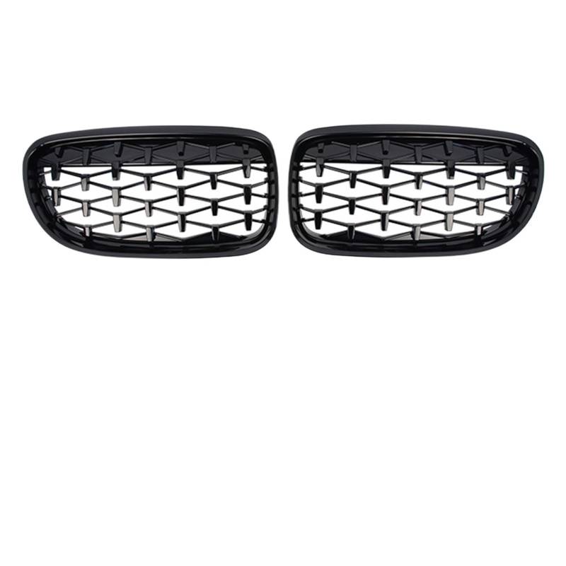 Frontgrill Auto Front Glanz Schwarz Grills Grille Sport Diamant Für E90 E91 Tuning 3 Serie 2005 2006 2007 2008 2009 2010 2011 2012 LCI PreLCI Front Nieren Kühlergrill(09-12 GBlack) von Rdtnvc