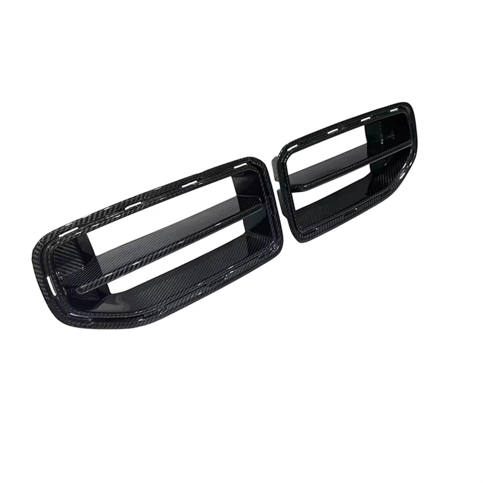 Frontgrill Auto Front Intake Grille Dry Carbon Fiber Air Vent Abdeckung Trim Nebelscheinwerfer Mesh Rahmen Für M2 G87 2-tür 2023 2024 + Upgrade Body Kit Front Nieren Kühlergrill(FRP unpainted) von Rdtnvc