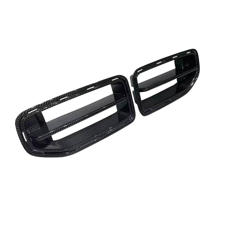 Frontgrill Auto Front Intake Grille Dry Carbon Fiber Air Vent Abdeckung Trim Nebelscheinwerfer Mesh Rahmen Für M2 G87 2-tür 2023 2024 + Upgrade Body Kit Front Nieren Kühlergrill(Forged Carbon) von Rdtnvc