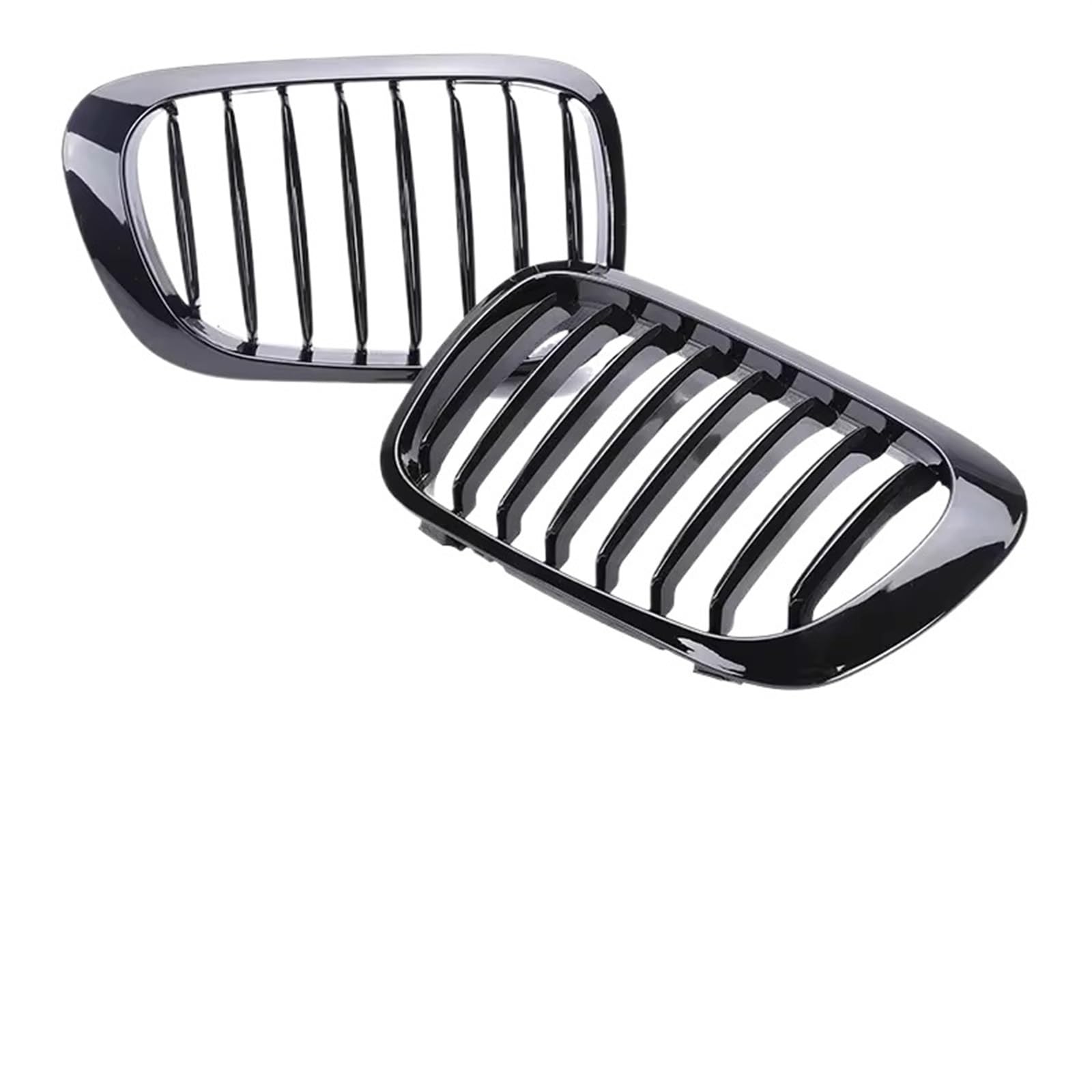 Frontgrill Auto Front Niere Grill Für 3-Serie E46 Grill 1998 1999 2000 2001 2/4 Türen 318i 320i 325i 330i Glanz Schwarz Racing Grille Zubehör Front Nieren Kühlergrill(2 Single Gloss Black) von Rdtnvc