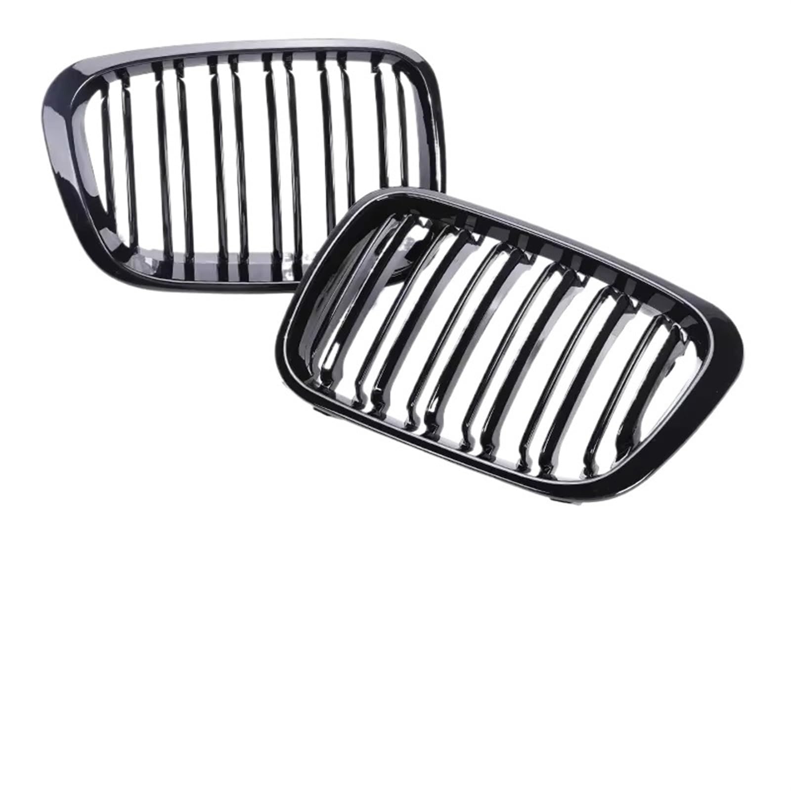Frontgrill Auto Front Niere Grill Für 3-Serie E46 Grill 1998 1999 2000 2001 2/4 Türen 318i 320i 325i 330i Glanz Schwarz Racing Grille Zubehör Front Nieren Kühlergrill(4 Dual Gloss Black) von Rdtnvc