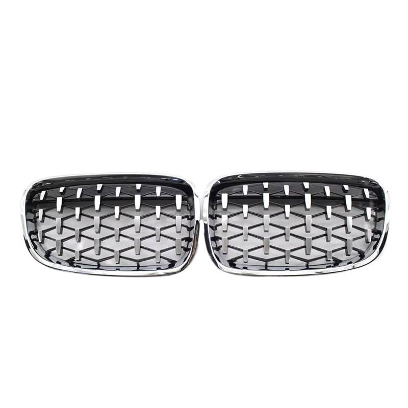 Frontgrill Auto-Frontgrill, Glänzend Schwarz, Vorne Im Diamant-Stil, Grillzubehör Für 1er F20 M140i 118d F21 2012 2013 2014 Front Nieren Kühlergrill(Diamond-Silver) von Rdtnvc