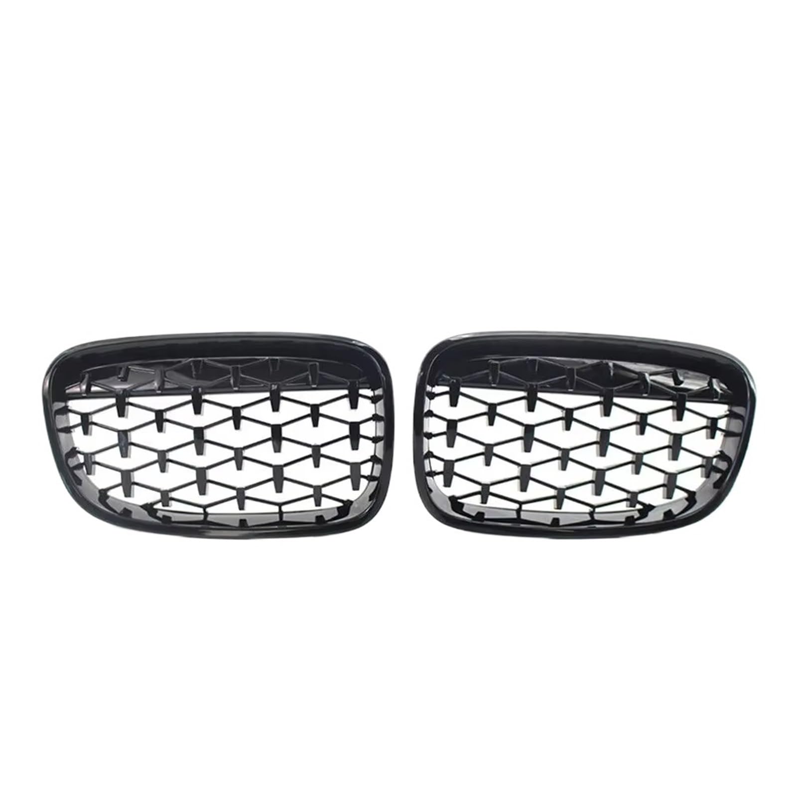 Frontgrill Auto-Frontgrill, Glänzend Schwarz, Vorne Im Diamant-Stil, Grillzubehör Für 1er F20 M140i 118d F21 2012 2013 2014 Front Nieren Kühlergrill(Diamonds-Black) von Rdtnvc