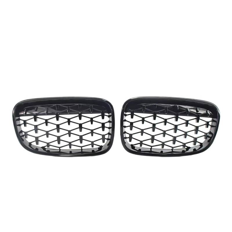 Frontgrill Auto-Frontgrill, Glänzend Schwarz, Vorne Im Diamant-Stil, Grillzubehör Für 1er F20 M140i 118d F21 2012 2013 2014 Front Nieren Kühlergrill(Diamonds-Black) von Rdtnvc