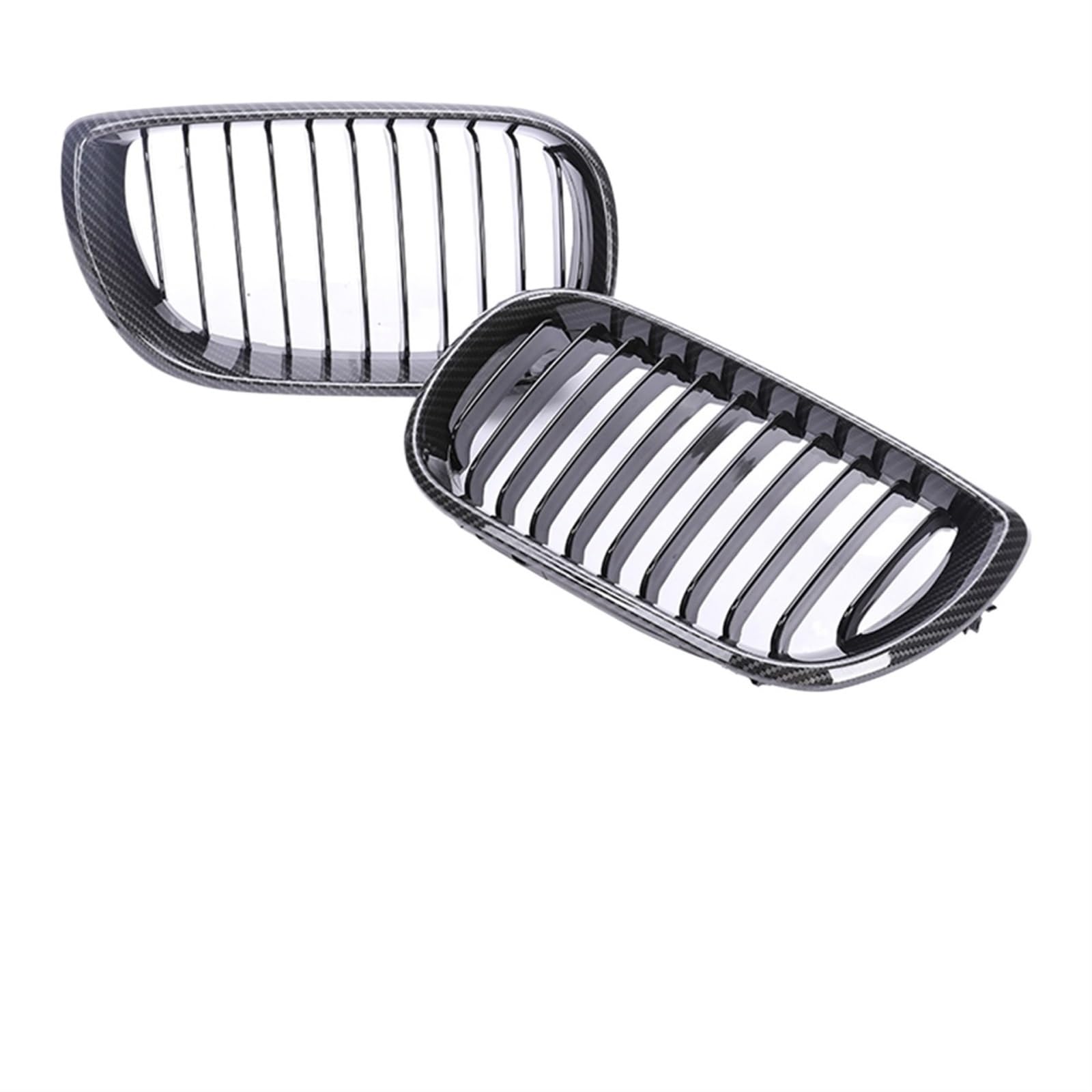 Frontgrill Auto-Frontstoßstange, Nieren-Racing-Grill, Glänzend Schwarz, Haubengrill, Doppellamellen, Für 3er-Serie E46 Facelift 2004 2005 2006 2007 2/4-Türer Front Nieren Kühlergrill(2-single carbo 04 Frontgrill Auto-Frontstoßstange, Nieren-Racing-Grill, Glänzend Schwarz, Haubengrill, Doppellamellen, Für 3er-Serie E46 Facelift 2004 2005 2006 2007 2/4-Türer Front Nieren Kühlergrill(2-single carbo 04 von Rdtnvc