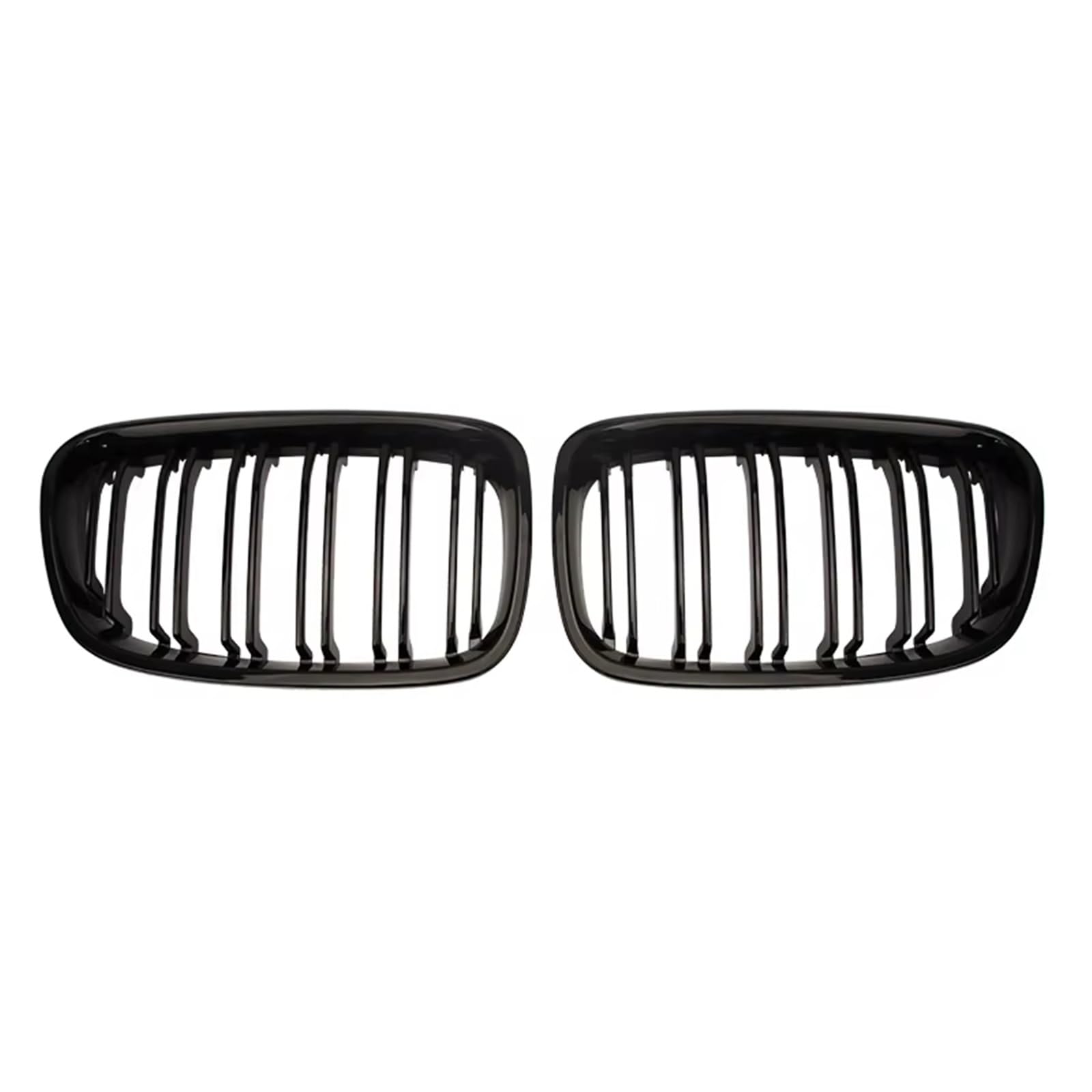 Frontgrill Auto-Frontstoßstangen-Nierengitter, Racing-Grills Für 1er F20 F21 2011 2012 2013 2014, Ersatz-Doppellamellen, Glänzend Schwarze Gitter Front Nieren Kühlergrill(Matt-schwarz) von Rdtnvc