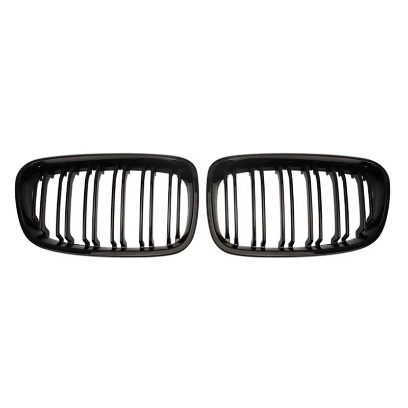 Frontgrill Auto-Frontstoßstangen-Nierengitter, Racing-Grills Für 1er F20 F21 2011 2012 2013 2014, Ersatz-Doppellamellen, Glänzend Schwarze Gitter Front Nieren Kühlergrill(Matt-schwarz) von Rdtnvc
