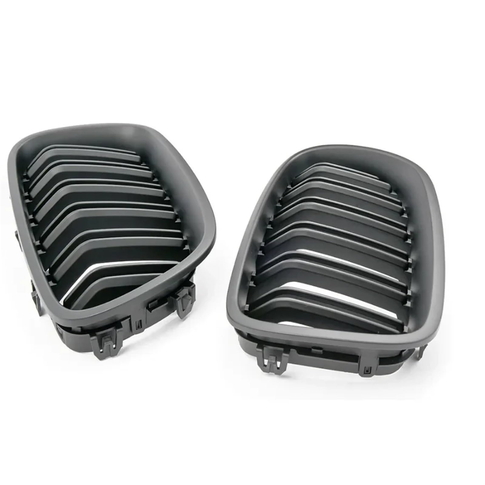 Frontgrill Auto Glänzend Schwarz Nierengrill Dual Lamellen Racing Grill Für 5er F10 F11 F18 520d 530d 540i 2010–2017 Ersatzteil Front Nieren Kühlergrill(Matt-schwarz) von Rdtnvc
