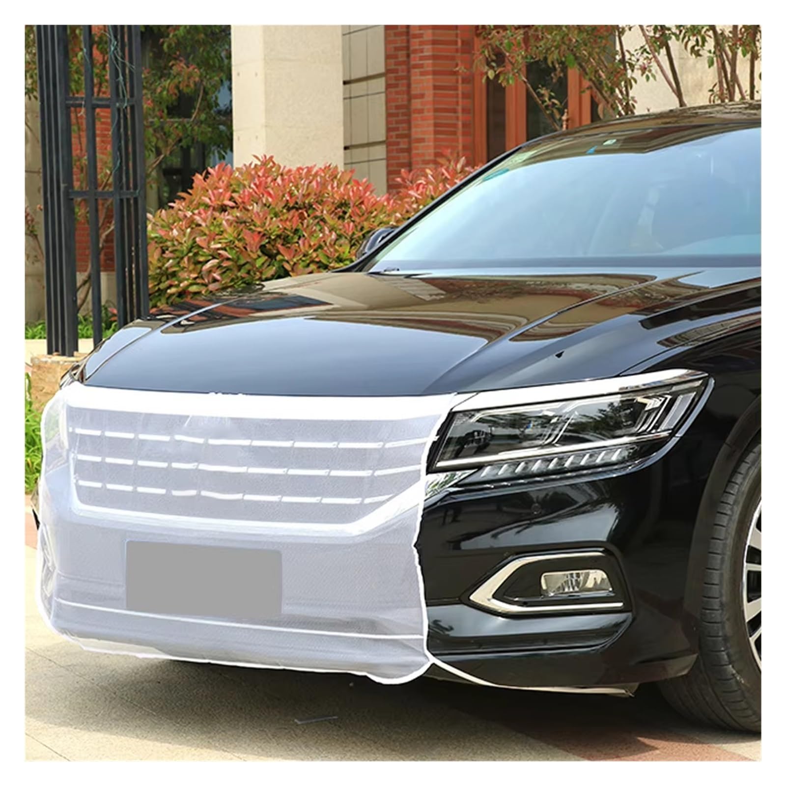 Frontgrill Auto-Kondensator-Schutznetz Kühlerschutz Mückenschutz Universal-Grill Wassertank-Schutz Zubehör Front Nieren Kühlergrill(Weiß) von Rdtnvc