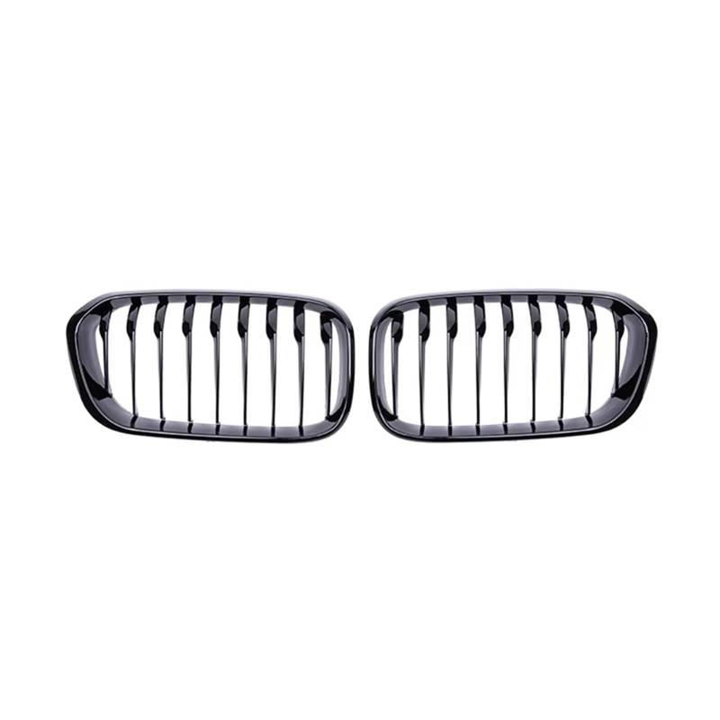 Frontgrill Auto Niere Ersatz Front Grill Racing Grills Glanz Schwarz Grills Für F20 F21 118i 120i 125i 2015 2016 2017 2018 Auto Zubehör Front Nieren Kühlergrill(Gloss Black) von Rdtnvc