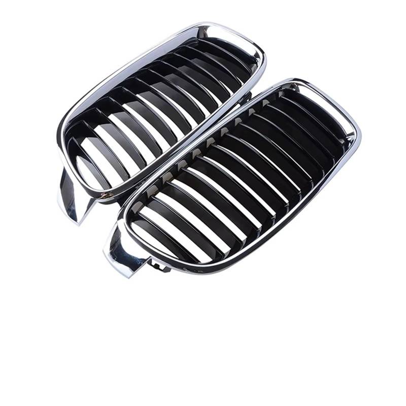 Frontgrill Auto Nierengrill Für F30 F35 3 Serie 2012 2013 2014 2015 2016 2017 2018 2019 Frontstoßstange Racing Sport Grill Dual Lamellen Nierengrills Front Nieren Kühlergrill(Grille Hood B) von Rdtnvc