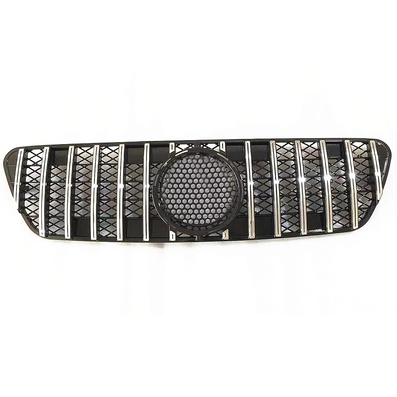 Frontgrill Auto Oberer Kühlergrill Grill Frontschürze Haube Mesh Für Benz ML Klasse W163 ML350 ML500 ML320 1999 2000 2001 2002 2003 2004 Front Nieren Kühlergrill(Silber) von Rdtnvc