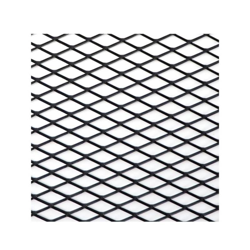 Frontgrill Auto Stoßstange Grille100x33cm Aluminium Legierung Rhombischen Grill Mesh Blatt Auto Gitter Belüftung Grille Für Autoscooter Zubehör Front Nieren Kühlergrill(BK Diamond 10x20mm) von Rdtnvc