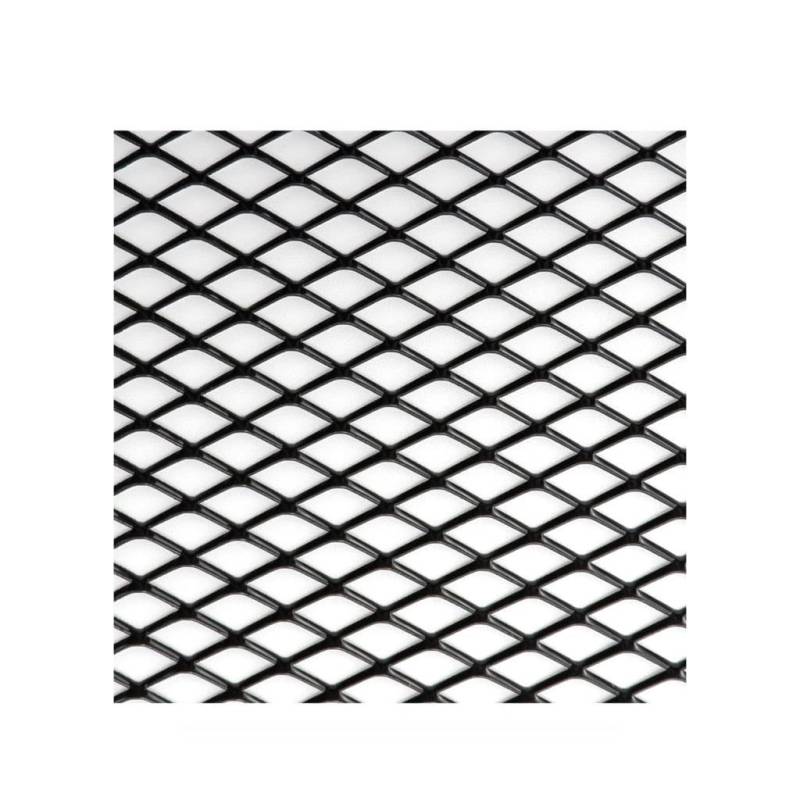 Frontgrill Auto Stoßstange Grille100x33cm Aluminium Legierung Rhombischen Grill Mesh Blatt Auto Gitter Belüftung Grille Für Autoscooter Zubehör Front Nieren Kühlergrill(BK Diamond 8x16mm) von Rdtnvc