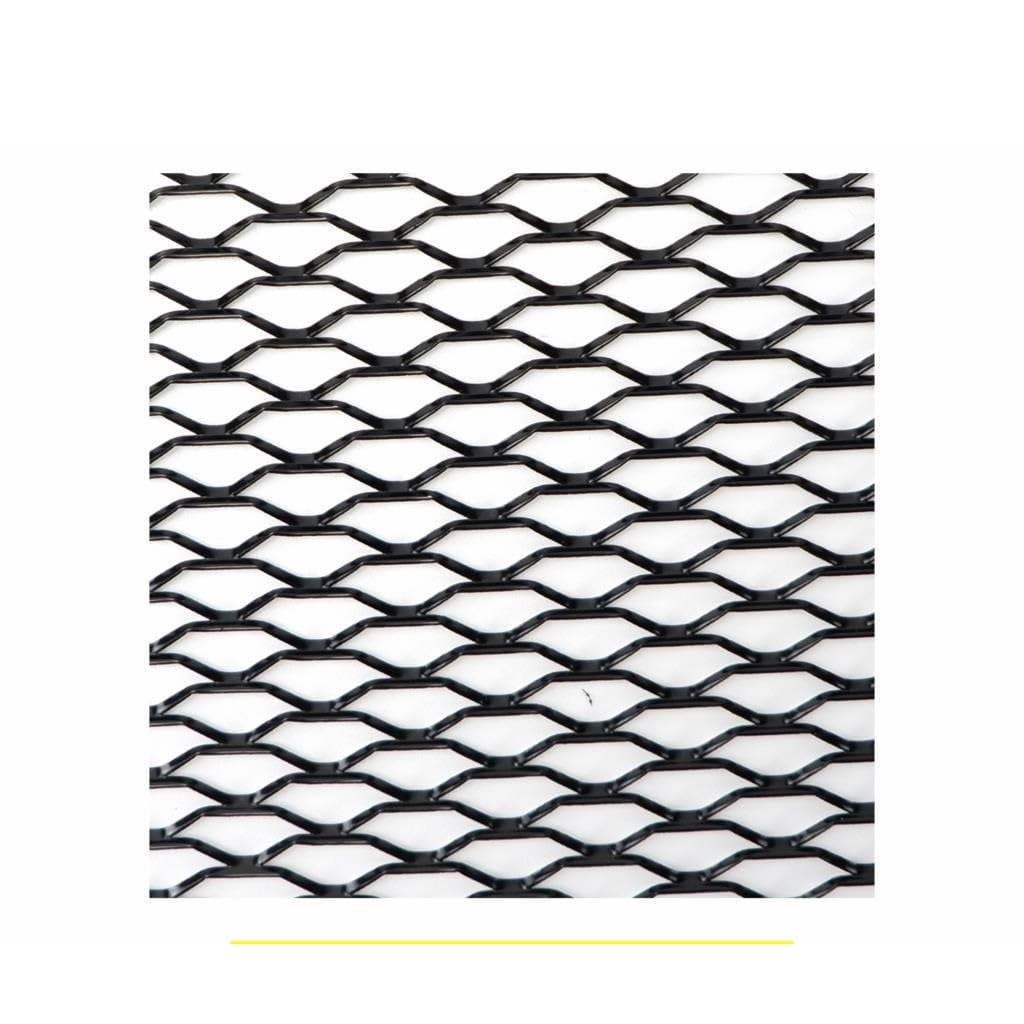 Frontgrill Auto Stoßstange Grille100x33cm Aluminium Legierung Rhombischen Grill Mesh Blatt Auto Gitter Belüftung Grille Für Autoscooter Zubehör Front Nieren Kühlergrill(BK Seagull 8x25mm) von Rdtnvc