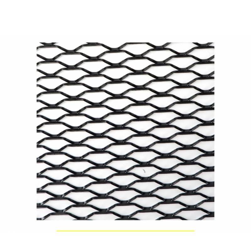 Frontgrill Auto Stoßstange Grille100x33cm Aluminium Legierung Rhombischen Grill Mesh Blatt Auto Gitter Belüftung Grille Für Autoscooter Zubehör Front Nieren Kühlergrill(BK Seagull 8x25mm) von Rdtnvc