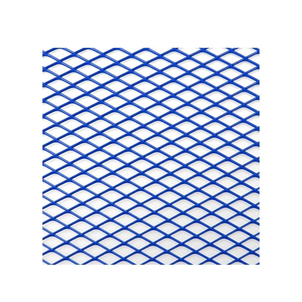 Frontgrill Auto Stoßstange Grille100x33cm Aluminium Legierung Rhombischen Grill Mesh Blatt Auto Gitter Belüftung Grille Für Autoscooter Zubehör Front Nieren Kühlergrill(Blue Diamond 6x12mm) von Rdtnvc